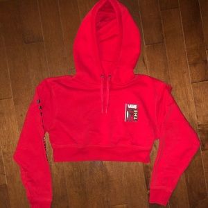 Red Vans hoodie
